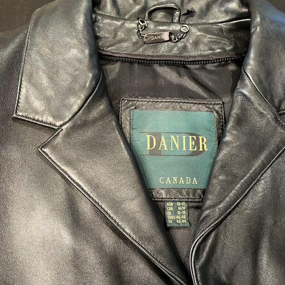 Vintage DANIER Leather Blazer Jacket - Picture 3 of 7